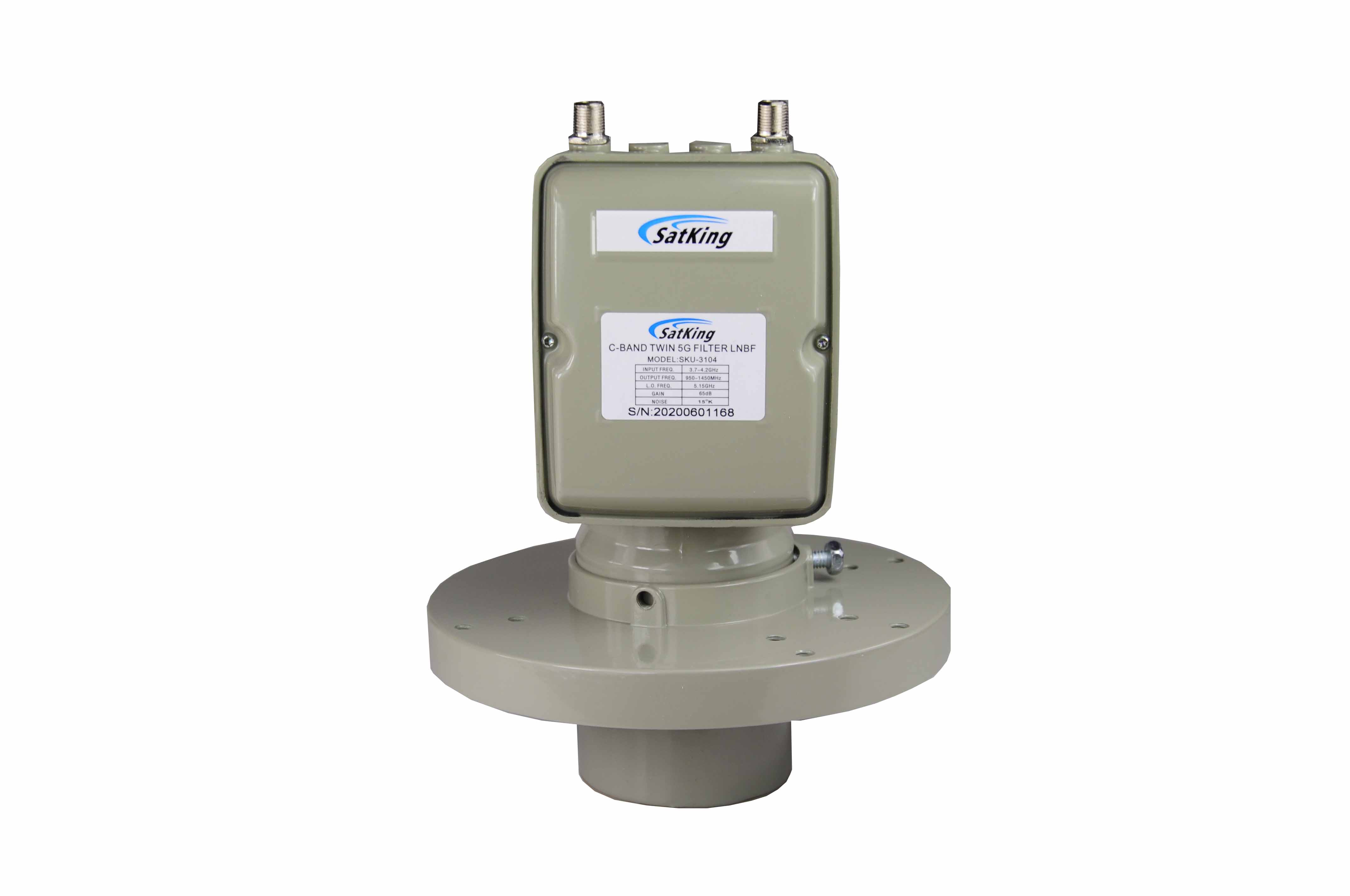 SatKing Dual Polarity Twin Output 5G Filter C-band LNBF